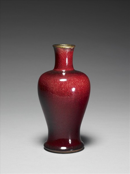 郎窯 紅釉觀音瓶