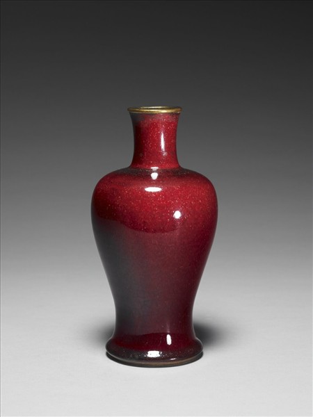 郎窯 紅釉觀音瓶
