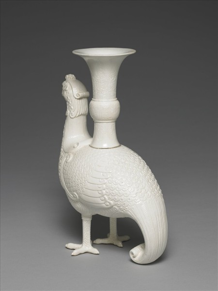  仿定瑩白天雞尊