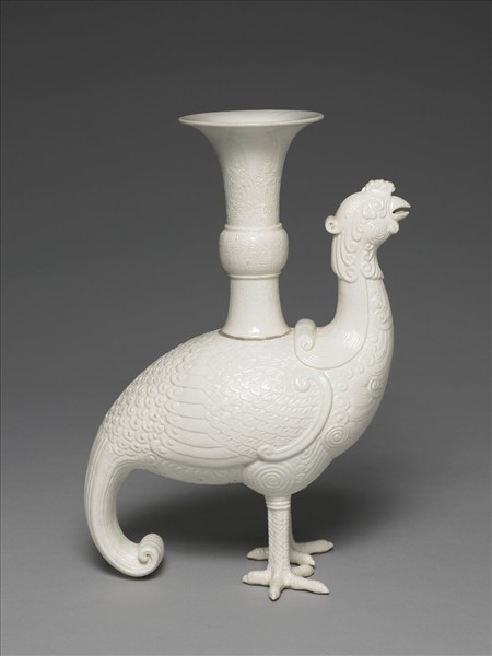  仿定瑩白天雞尊