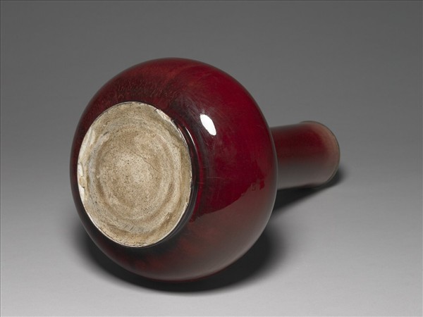 寶石紅釉荸薺尊