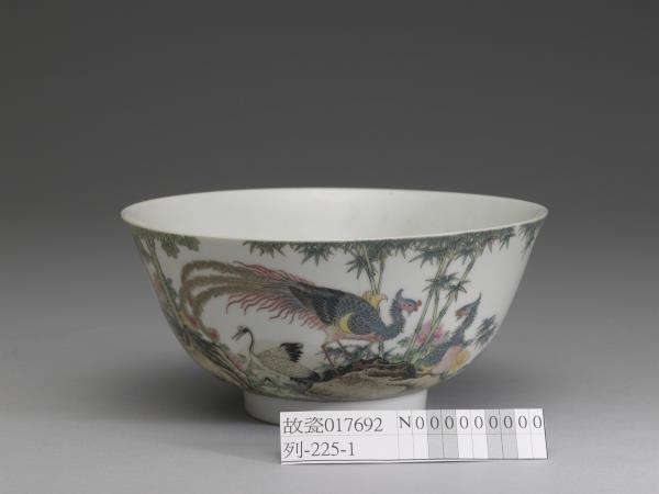 琺瑯彩瓷五倫圖碗