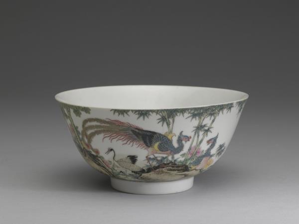 琺瑯彩瓷五倫圖碗