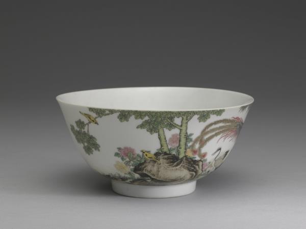 琺瑯彩瓷五倫圖碗