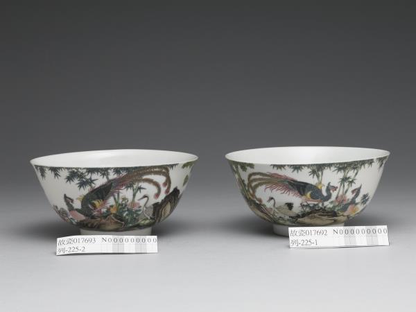 琺瑯彩瓷五倫圖碗