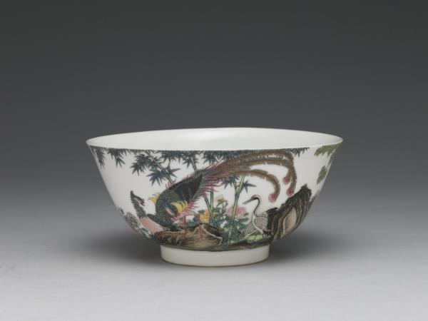 琺瑯彩瓷五倫圖碗