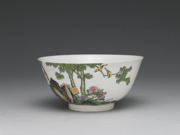 琺瑯彩瓷五倫圖碗