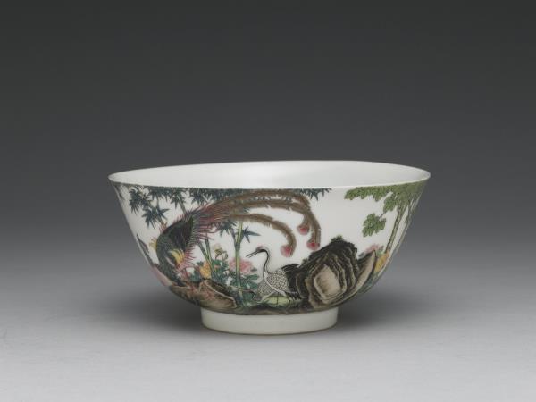 琺瑯彩瓷五倫圖碗