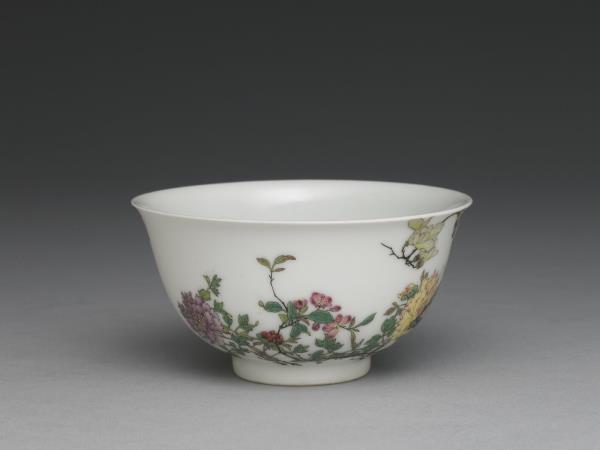 琺瑯彩瓷玉堂富貴圖碗