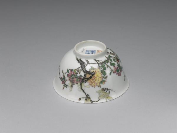 琺瑯彩瓷玉堂富貴圖碗