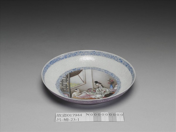 琺瑯彩課子圖碟