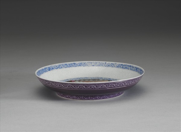 琺瑯彩課子圖碟