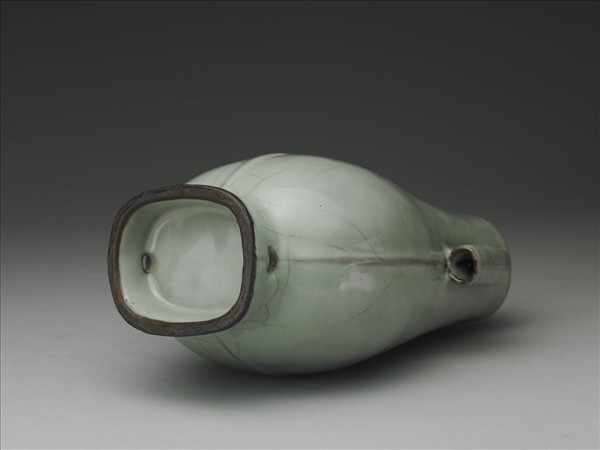 仿官釉貫耳瓶