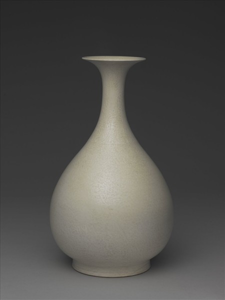 白瓷龍鳳紋玉壺春瓶