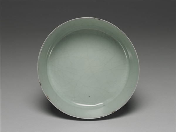 官窯 青瓷圓洗(「正庵」銘)