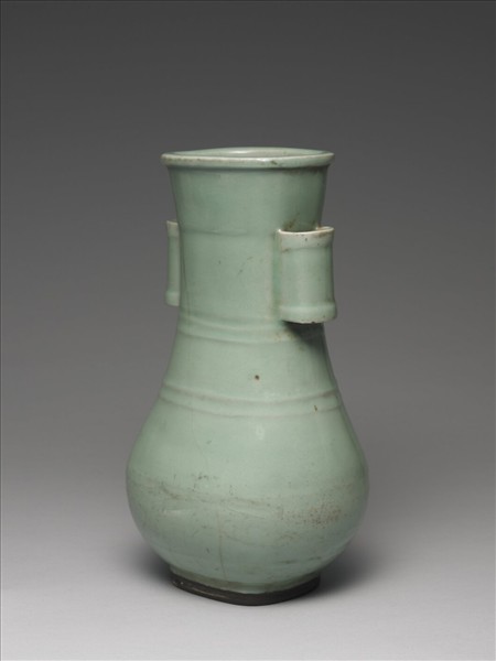 龍泉窯 青瓷貫耳壺