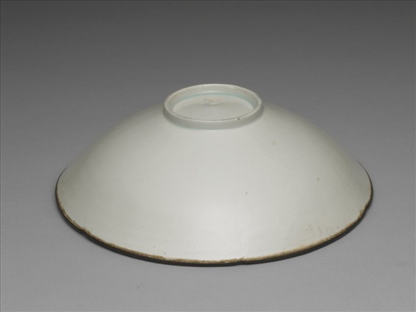  景德鎮窯系 青白瓷劃花芙蓉葵花式碗