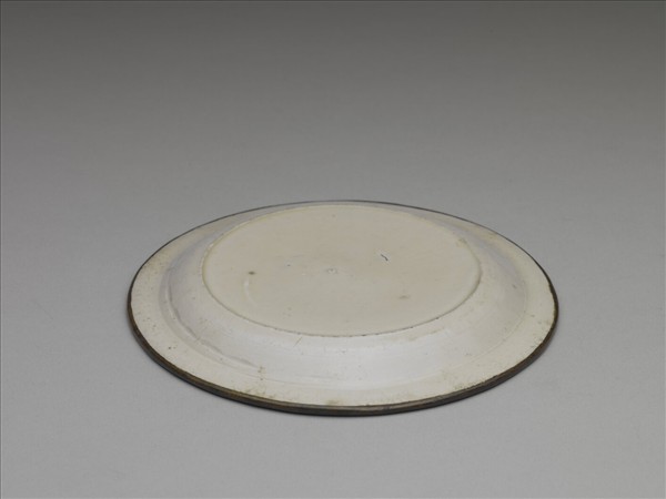 定窯 白瓷印花鴛鴦紋盤