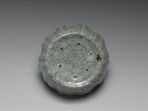 哥窯 青瓷葵花式洗