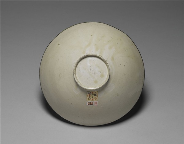 定窯 白瓷印花四季花卉碗