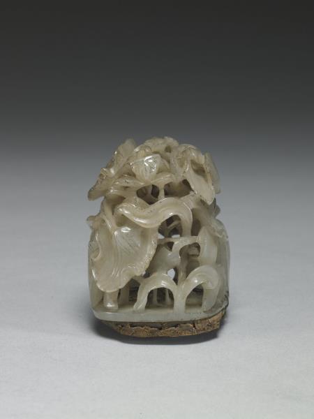 汀渚鷺鷥紋玉頂