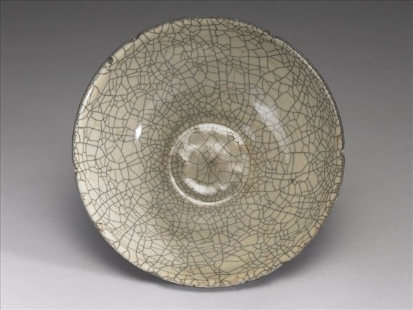 哥窯 青瓷葵口碗