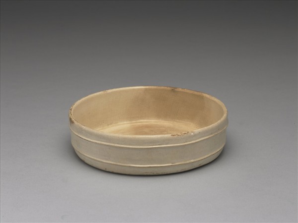 吉州窯 米色釉碎片雙魚洗