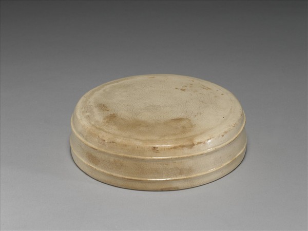 吉州窯 米色釉碎片雙魚洗