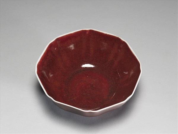 寶石紅八方碗
