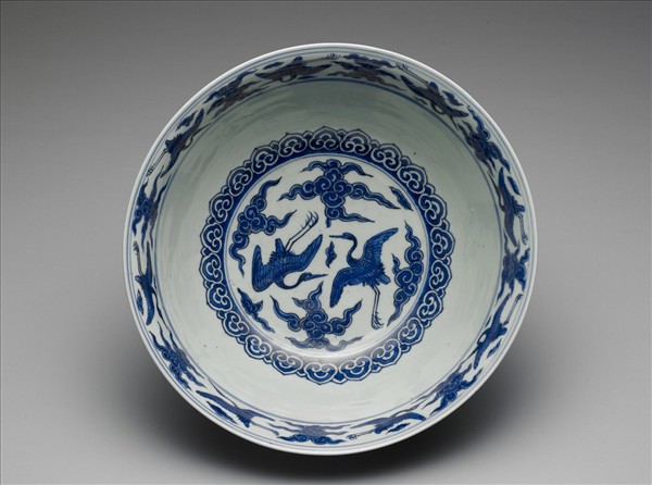 青花魚藻紋碗
