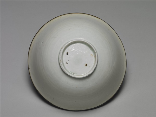 景德鎮窯系 白瓷印花四季花卉紋碗