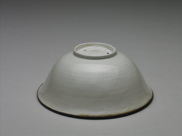 景德鎮窯系 白瓷印花四季花卉紋碗