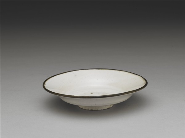 霍州窯 白瓷折腰碟