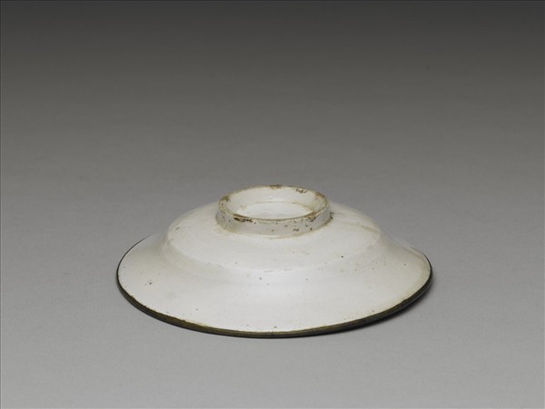霍州窯 白瓷折腰碟