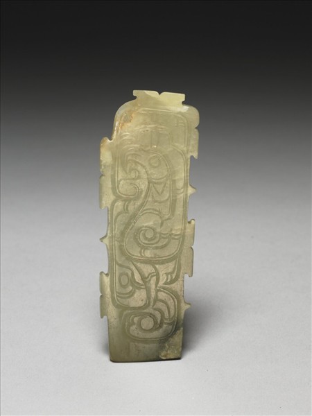 玉鳳紋柄形器