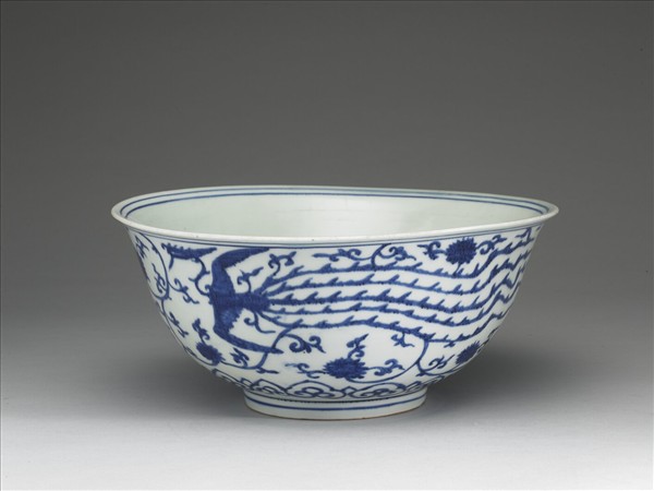 青花鳳凰紋碗