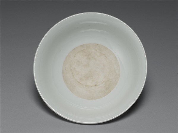 白瓷描紅雙龍紋高足蓋碗