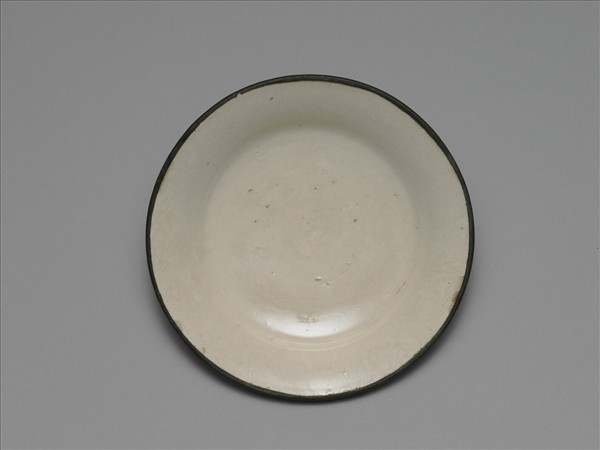 霍州窯 白瓷折腰碟