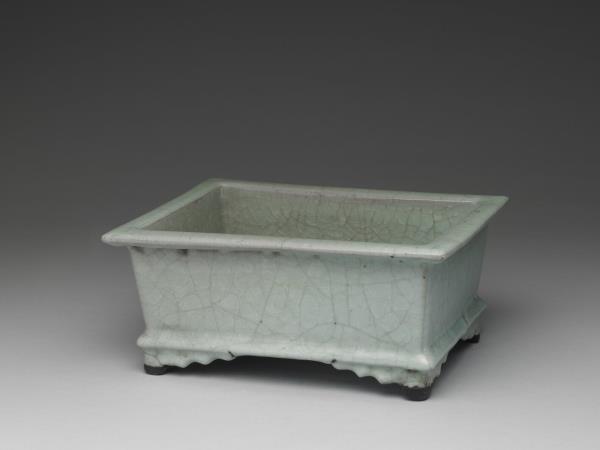 官窯 青瓷長方盆