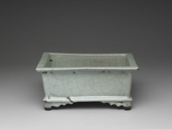 官窯 青瓷長方盆