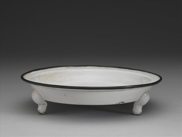 霍州窯 白瓷三足盤