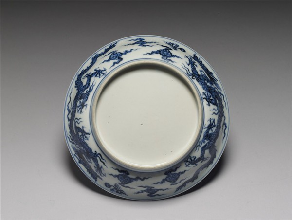 青花雙龍戲珠紋碗