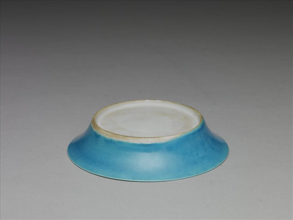 孔雀藍釉碟