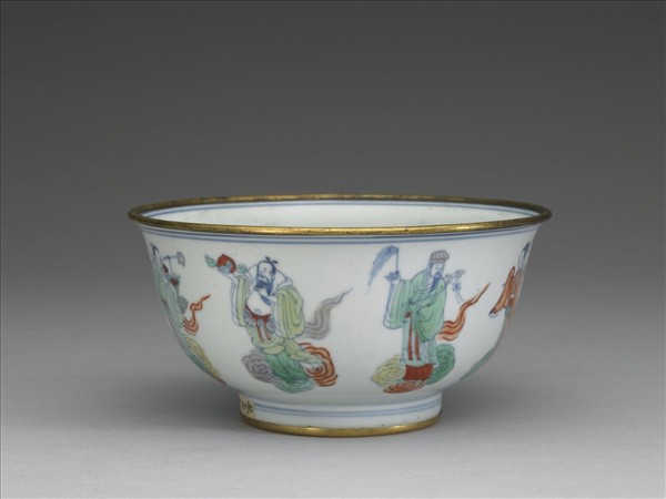 鬥彩八仙祝壽圖碗