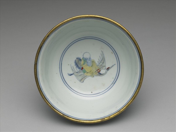 鬥彩八仙祝壽圖碗