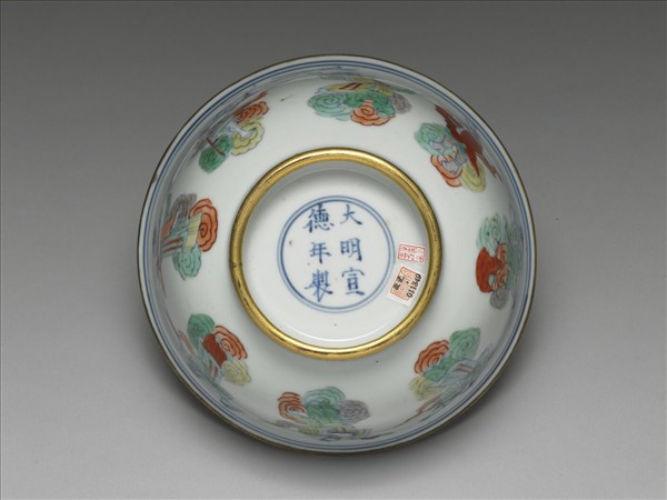 鬥彩八仙祝壽圖碗