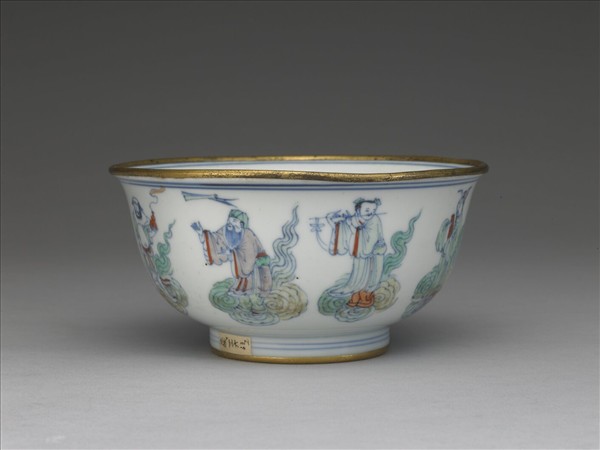 鬥彩八仙祝壽圖碗