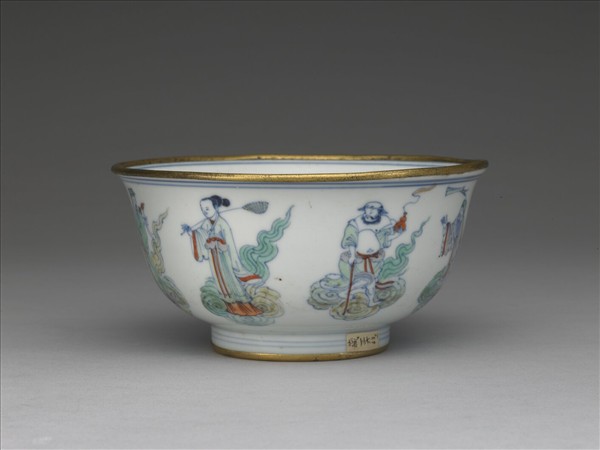 鬥彩八仙祝壽圖碗