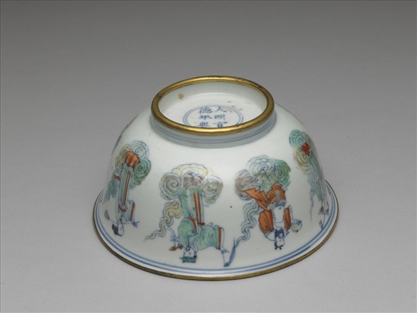 鬥彩八仙祝壽圖碗