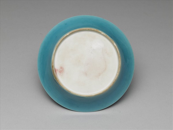 孔雀藍釉碟